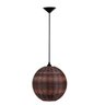 Lustre Pendente Junco Bola Media Argila 25x25 - Decora Na Net - 1