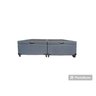 Cama Box Baú Queen Bipartido Linhão Preto Com Pistão A Gás - 1