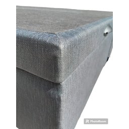 Cama Box Baú Queen Bipartido Linhão Preto Com Pistão A Gás - 4