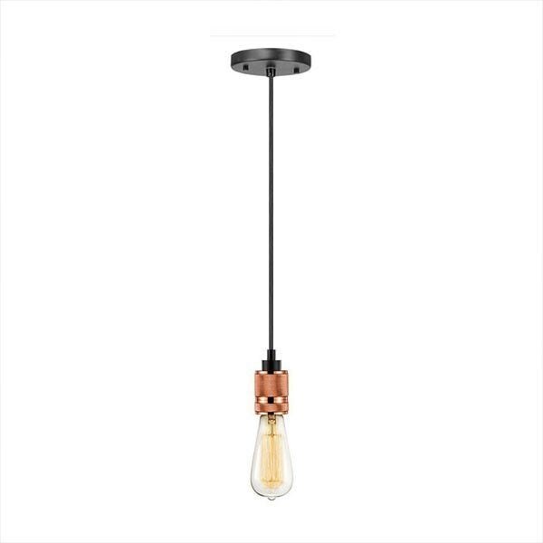 Pendente Retro Industrial Soquete Rosegold Loft Luminária Vintage Lustre Design Edison LM1654 - 3