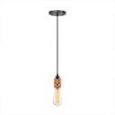 Ver imagem 3 de Pendente Retro Industrial Soquete Rosegold Loft Luminária Vintage Lustre Design Edison LM1654