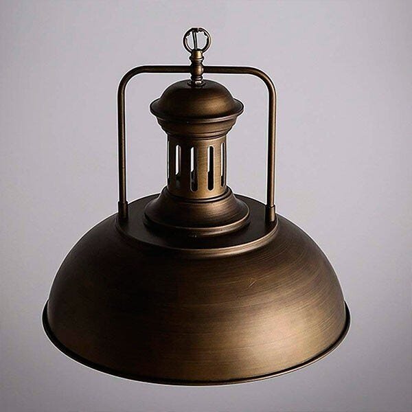 Pendente Retro Industrial Ouro Velho Loft Luminária Vintage Lustre Design Edison LM1644 - 2