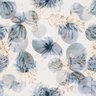 Papel de Parede Floral em Degradê Azul e Bege - 3,00x0,50m - 1