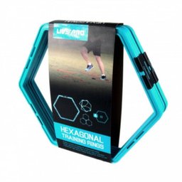 Argolas Obstaculos de Agilidade Hexagonal Training Ring Azul Turquesa 6 Unidades liveup - 3
