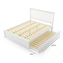Ver imagem 4 de Conjunto Cama King com Cama Auxiliar em Madeira Maciça Branco