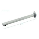 Ver imagem 4 de Ducha Chuveiro Quadrado Slim Led + Braço 40 Cm + Chuveirinho