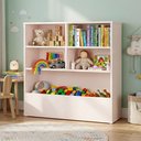 Ver imagem 1 de Organizador Infantil Encanto para Brinquedos em MDF Nichos Rosê