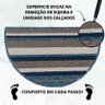 Capacho Tapete Porta Entrada Meia Lua 38x60 Strips Azul - 6