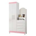 Ver imagem 6 de Gaveteiro Anita Branco/Titanium Rosa Azul com Nicho