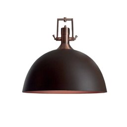 Pendente Naval em Alumínio e Metal D550X550mm 1x E-27 551 Preto Cobre Brilho - Newline - 1