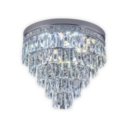 Plafon Pendente de Cristal Florença LED 45cm Cromado Startec - 1