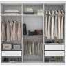 Guarda-Roupa Granada 6 Portas - Havana - Branco - 3