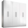 Guarda-Roupa Granada 6 Portas - Havana - Branco - 1