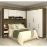 Guarda Roupa Dormitório Modulado Paris Casal 1,38 M Canto Reto - Roupeiro Luciane M02:branco - 1