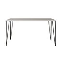 Ver imagem 3 de Mesa Elen Tampo Retangular 140 X 80 Cm de Madeira Branco Asturias - Cor: Branco