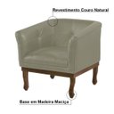 Ver imagem 2 de Poltrona Decorativa Noah Couro Fendi - Gran Belo