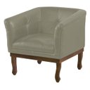 Ver imagem 1 de Poltrona Decorativa Noah Couro Fendi - Gran Belo
