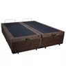 Cama Box Baú Bipartido Casal Blindado Suede + Colchão Casal Espuma Extra Firme D33 Elegance Ortopédi - 3