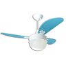 Ventilador de Teto Infantil Platun Branco com Azul 220v Loren Sid Azul 220v - 1