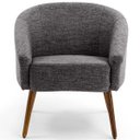 Ver imagem 2 de Kit 2 Poltronas Decorativas Pés Palito Alicia Rústico - Gran Belo