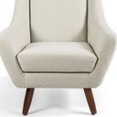 Ver imagem 3 de Kit 2 Poltronas Decorativas Pés de Madeira Naomi Algodão - Gran Belo