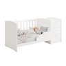 Berço Americano Multifuncional Atlanta com Cômoda 3 Gavetas com Colchão - Reller - Branco Fosco - 7