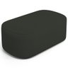 Puff Decorativo Orgânico para Living Quarto 100cm Doha W01 Linho Verde Musgo - Lyam Decor - 1