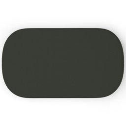 Puff Decorativo Orgânico para Living Quarto 100cm Doha W01 Linho Verde Musgo - Lyam Decor - 6