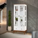 Ver imagem 2 de Cristaleira 2 Portas e Laterais Vidro 1 Gaveta Pés Luiz Xv 60303 Linz Móveis