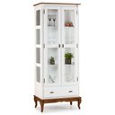 Ver imagem 1 de Cristaleira 2 Portas e Laterais Vidro 1 Gaveta Pés Luiz Xv 60303 Linz Móveis