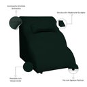 Ver imagem 3 de Escada Pet 46cm Estofada para Cachorro Nuvem R01 Veludo Verde - Annie Decor