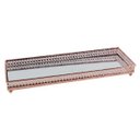 Ver imagem 1 de Bandeja Retangular Espelhada Decorativa Luxo Cobre 30x12cm Kv0135