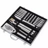 Kit Churrasco Com 17 Peças Em Aço Inox Com Maleta Em Alumínio - 1