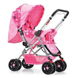 Carrinho de Bebê Prime Baby Rover com Alça Reversível - Rosa - 2