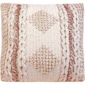 Capa de Almofada Native New Decorativa Macramê 45x45cm Sofala