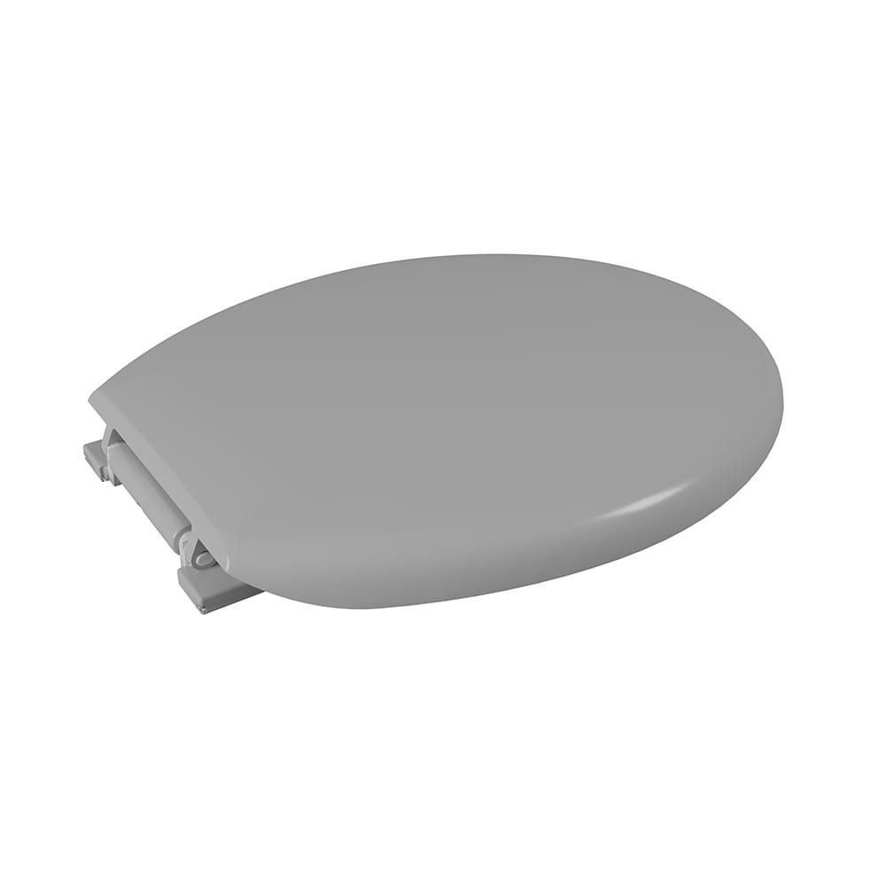 Assento Sanitário Polipropileno Almofadado Oval Cinza Astra - 5