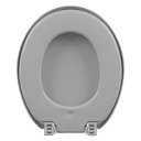 Ver imagem 2 de Assento Sanitário Polipropileno Almofadado Oval Cinza Astra