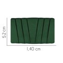 Ver imagem 2 de Painel Estofada Bélgica 140CM Casal Suede Verde - D A DECOR