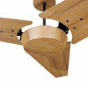 Ver imagem 2 de Ventilador de Teto Com Controle Remoto Natuvent Callis No Light 3 Pás Madeira Teca 220v