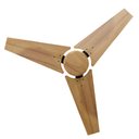 Ver imagem 5 de Ventilador de Teto Com Controle Remoto Natuvent Callis No Light 3 Pás Madeira Teca 220v