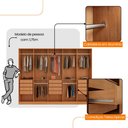Ver imagem 4 de Guarda Roupa Casal Everest Mdf 10 Portas 12 Gavetas e 5 Prateleiras Moderna Mobília