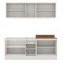 Ver imagem 5 de Cozinha Completa 4 Peças Rubi 200cm Bege Off White/Branco Yescasa