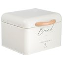 Ver imagem 1 de Porta Pão Metal Organizador Bambu C/ Tampa Guarda Pães Bolo