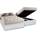 Ver imagem 1 de Cama Box Baú King: Colchão Molas Masterpocket Ensacadas Herval Maxspring Scotland + Base Crc