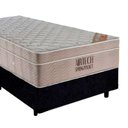 Ver mais imagens de Cama Box com Colchão Solteiro Airtech Springpocket Molas Ensacadas Suede Preto Ortobom