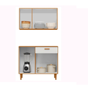 Ver imagem 3 de Kit Cozinha Ester 5PTS 1GV Aéreo+Balcão - Freijó/Off White