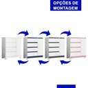 Ver imagem 5 de Cômoda Sapateira Olímpia 1 Portas e 4 Gavetas Quadriflex Branco/titanium - Móveis Albatroz