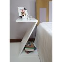 Ver imagem 4 de Mesa Z Lateral de Apoio ou Mesa de Cabeceira Branco Laca