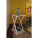 Ver imagem 5 de Mesa X Lateral de Apoio ou Mesa de Cabeceira Branco Laca