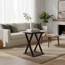 Ver imagem 1 de Mesa X Lateral de Apoio ou Mesa de Cabeceira Preto Laca